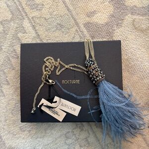 Nocturne Sarah Blue Pendant Necklace NWT